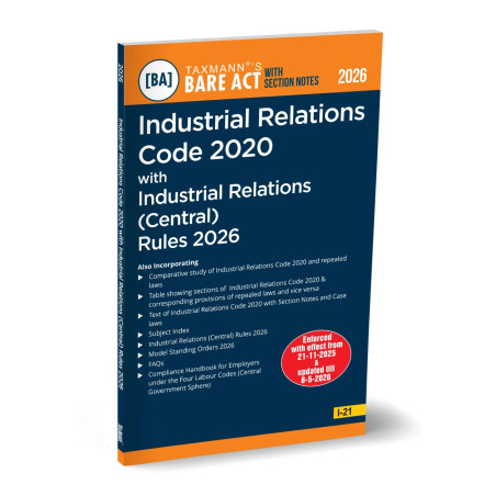 Taxmann Industrial Relations Code 2020 with Industrial Relations Rules ...